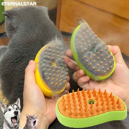 Cepillo de vapor 3 en 1 para mascotas